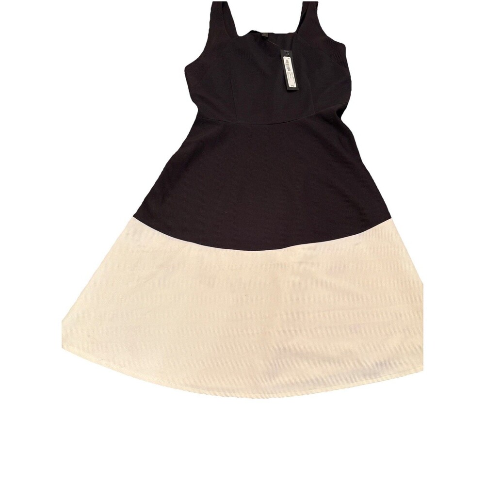 NWT Worthington Women's Sleeveless Dress Black/Cream Size 10